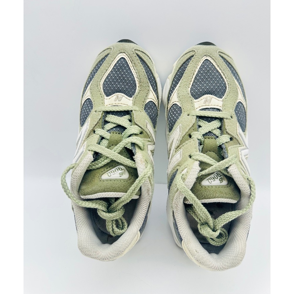 New Balance 9060 Mineral Green Grey Suede Sneakers PC9060GD Kids Size 13 US